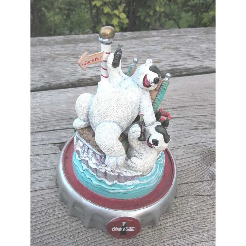 Vntg Franklin Mint Coca-Cola Polar Bears